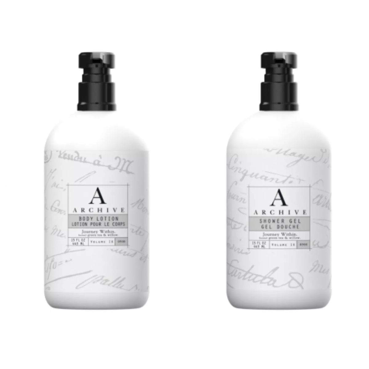 Archive Essentials Journey Within Lotion & Shower Gel 15oz New