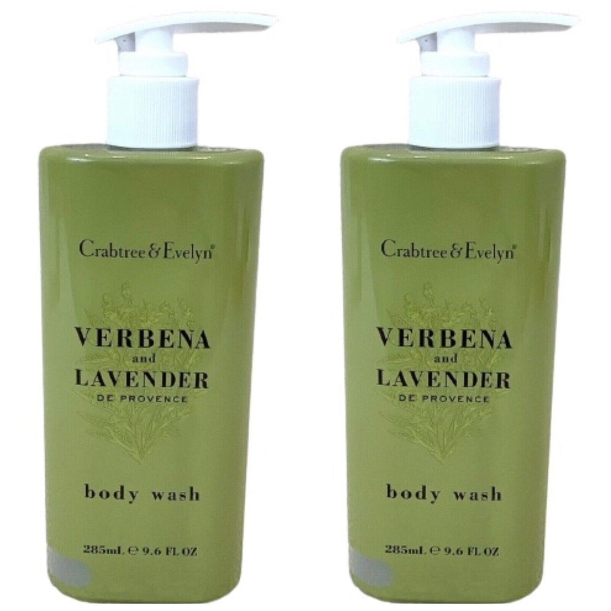 Crabtree & Evelyn Verbena Lavender Body Wash Bundle  (285ml each)