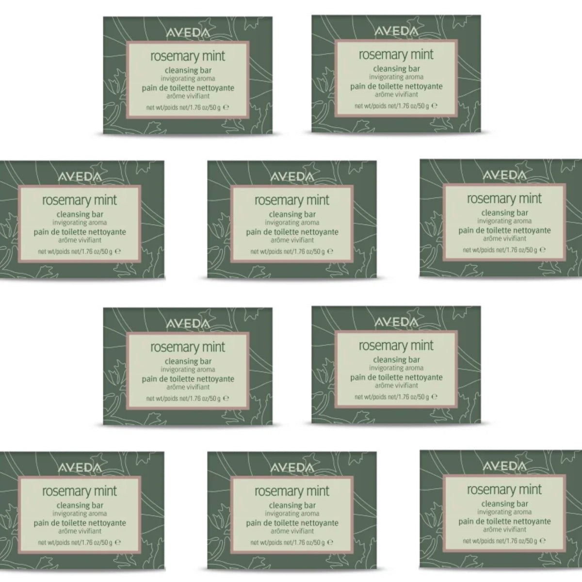 Aveda Refreshing Cleansing Bar Soap 50g 10 Bars