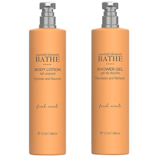 Gilchrist & Soames Essentiel Elements bathe body lotion & shower gel 360ml bundle set