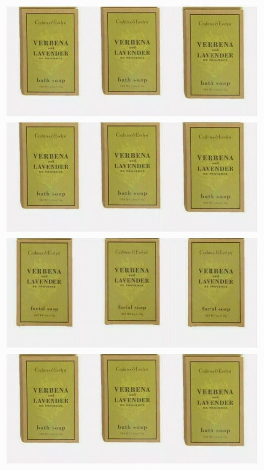Crabtree & Evelyn verbena Lavender Soap 1.25oz (35g) Set of 12