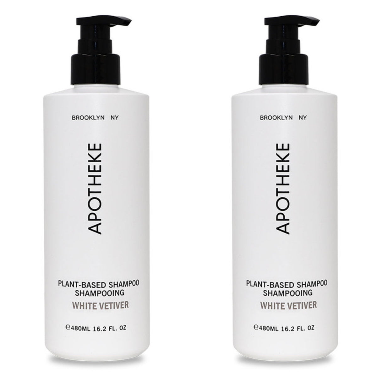Apotheke White Vetiver Shampoo Bundle (480ml)